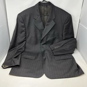 Gianni Manzoni Blazer Men 42R Pinstripe Wool Angelico Super 140s Suit Jacket
